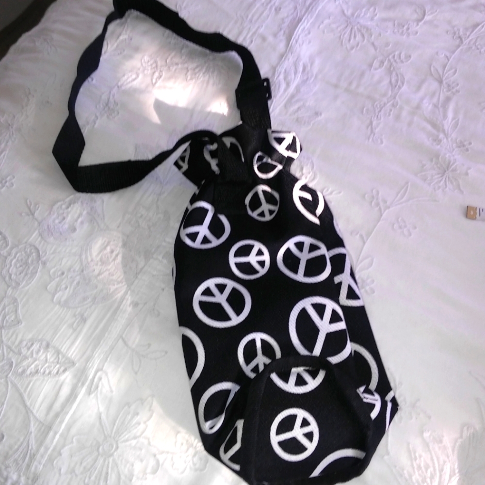 Peace Sign Water bottle Sling